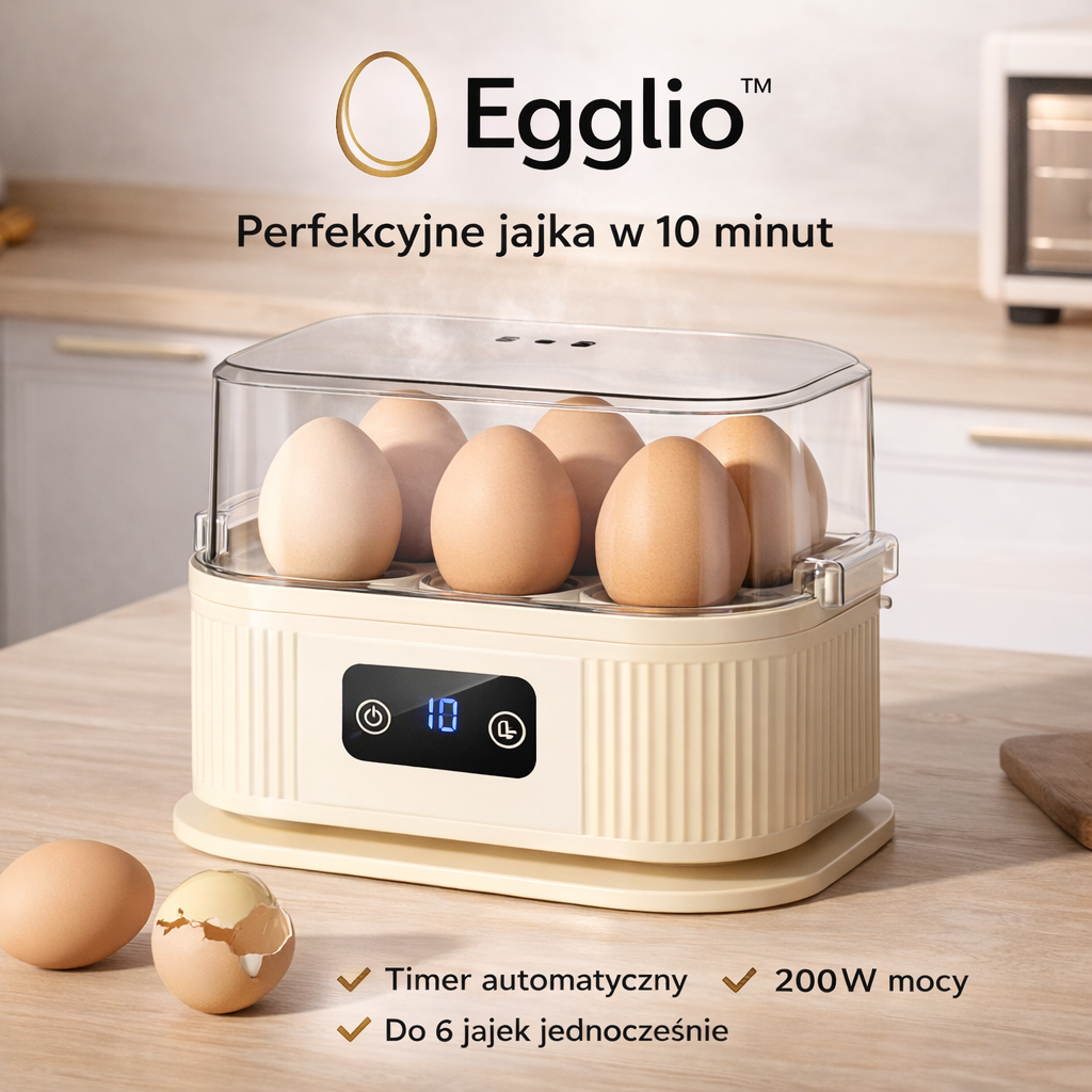 Egglio™ – Inteligentny Garnek do Gotowania Jajek